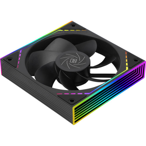 Кулер для корпуса/ Case Cooler Thermalright TL-M12R Reverse (124x120x25mm, 4-pin PWM, ARGB, 42.6CFM, 23.2dBA, 1500RPM, Black)