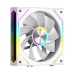 Кулер для корпуса/ Case Cooler PCCooler F3 X120R ARGB WH Reverse (120x120x25mm, 4-pin PWM, ARGB, 54CFM, 28.4dBA, 1800RPM, White)