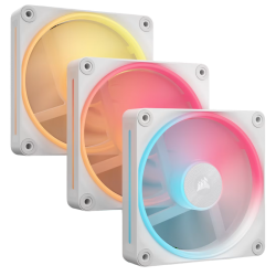 Кулер для корпуса/ Case Cooler Corsair iCUE LINK LX120-R RGB Reverse (120x120x25mm, 4-pin PWM, RGB, 66.7CFM, 37.7dBA, 2400RPM, White, 3pcs)