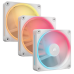 Кулер для корпуса/ Case Cooler Corsair iCUE LINK LX120-R RGB Reverse (120x120x25mm, 4-pin PWM, RGB, 66.7CFM, 37.7dBA, 2400RPM, White, 3pcs)