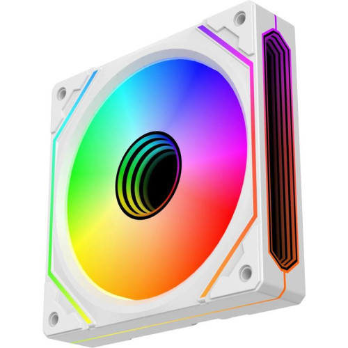 Вентилятор для корпуса Bloody BD-CF120ARGB5 LCD ARGB 120х120x25 белый 4-pin 26дБ (BD-CF120ARGB5-WH) Ret