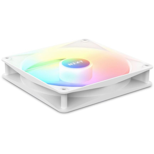Кулер для корпуса ПК/ Case Cooler NZXT F120 RGB Core (120x120x25mm, 4-pin PWM, RGB, 78.86CFM, 33.88dBA, 1800RPM, White)