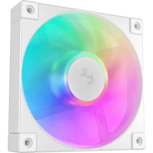 Вентилятор для корпуса Deepcool FD12 ARGB 120х120x25 белый 4-pin 26.9дБ (R-FD12-WHAPN1-G) Ret [R-FD12-WHAPN1-G]