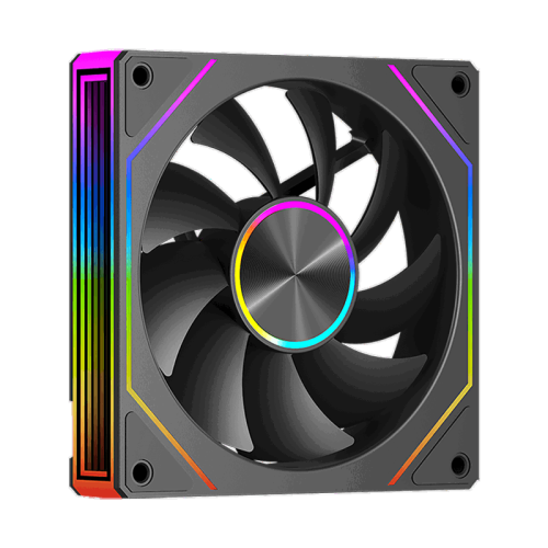 Кулер для корпуса/ Case Cooler PCCooler FG120 ARGB BK (120x120x25mm, 4-pin PWM, ARGB, 54CFM, 28.4dBA, 1800RPM, Black)