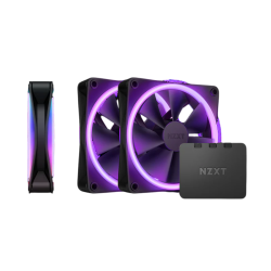 Кулер для корпуса ПК/ Case Cooler NZXT F120 RGB DUO Triple Pack (120x120x25mm, 4-pin PWM, RGB, 48.58CFM, 29dBA, 1800RPM, White, 3pcs)