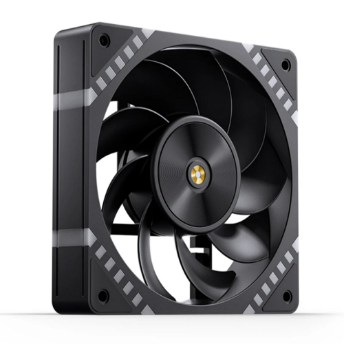Кулер для корпуса/ Case Cooler JONSBO HF2-120BR Reverse (120x120x25mm, 4-pin PWM, ARGB, 63.3CFM, 29.5dBA, 2200RPM, Black)
