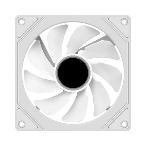 Кулер для корпуса/ Case Cooler Ocypus Gamma F12 WH ARGB REVERSE BLADE (120x120x25mm, 4-pin PWM, ARGB, 50CFM, 31dBA, 1600RPM, White)