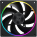 Кулер для корпуса/ Case Cooler ID-COOLING AF-127-ARGB-K (120x120x27mm, 4-pin PWM, ARGB, 78CFM, 29.9dBA, 2000RPM, Black)