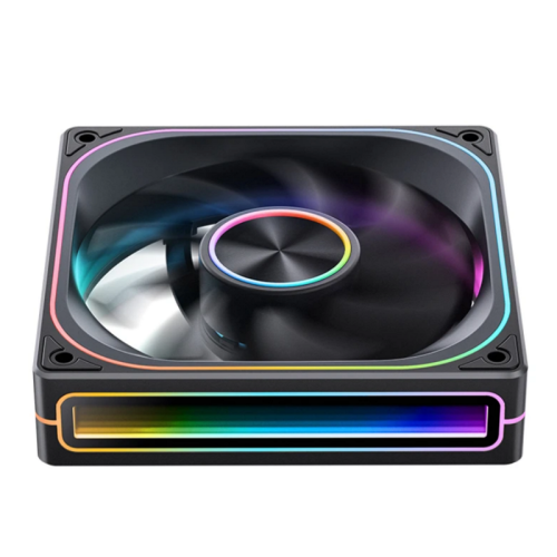 Кулер для корпуса/ Case Cooler JONSBO ZA-120BR Reverse (120x120x28mm, 4-pin PWM, ARGB, 62.4CFM, 37.3dBA, 2400RPM, Black)
