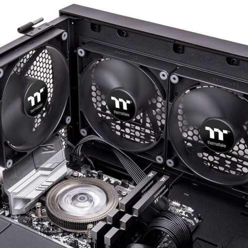 Вентилятор для корпуса Thermaltake CT120 120х120x25 черный 4-pin 25.8дБ (упак.:2шт) (CL-F147-PL12BL-A) Ret [CL-F147-PL12BL-A]