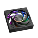 Кулер для корпуса/ Case Cooler PCCooler F7 X120 ARGB BK 3IN1 (120x120x28mm, 4-pin PWM, ARGB, 83CFM, 33.1dBA, 3000RPM, Black, 3pcs)