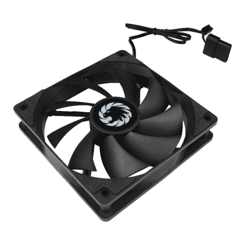 Кулер для корпуса ПК/ Gamemax GMX-WFBK-BK, 12CM black fan, black blade, 3pin+4Pin connector Кулер для корпуса ПК/ Gamemax GMX-WFBK-BK, 12CM black fan, black blade, 3pin+4Pin connector