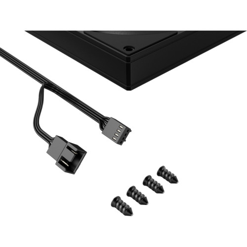 Кулер для корпуса/ Case Cooler ID-COOLING AS-140-K (140x140x25mm, 4-pin PWM, 72.2CFM, 24.9dBA, 1800RPM, Black)