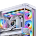 Кулер для корпуса/ Case Cooler JONSBO ZB-360WR Reverse (3x120x120mm, 4-pin PWM, ARGB, 65.26CFM, 36.6dBA, 2400RPM, White, Single-Frame RGB Fan Unit)