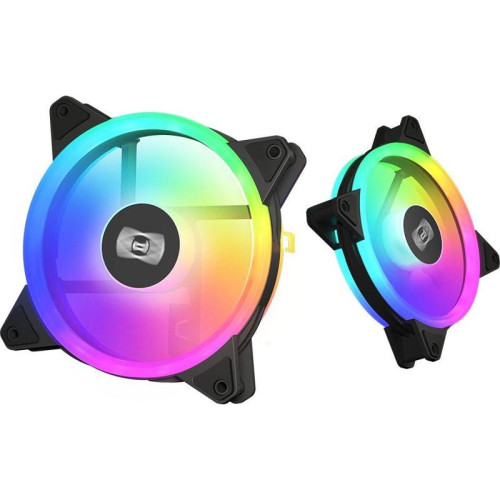 Вентилятор для корпуса PcCooler F3 T120 ARGB 120х120x25 черный 4-pin 21.6дБ (F3-T120BKAM1-GL) Ret [F3-T120BKAM1-GL]