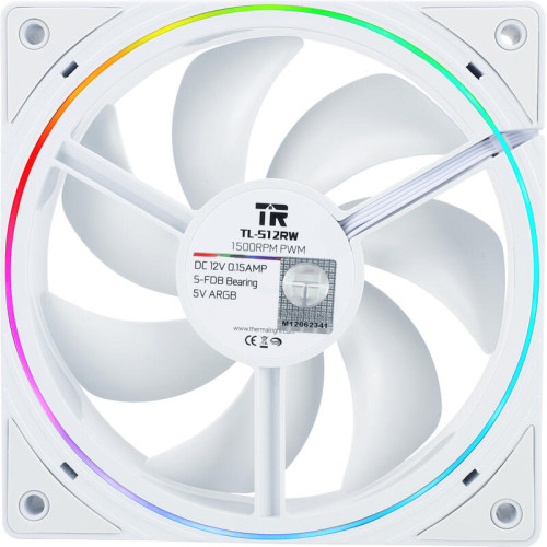 Кулер для корпуса/ Case Cooler Thermalright TL-S12RW Reverse (120x120x25mm, 4-pin PWM, ARGB, 47.6CFM, 23.2dBA, 1500RPM, White) Кулер для корпуса/ Case Cooler Thermalright TL-S12RW Reverse (120x120x25mm, 4-pin PWM, ARGB, 47.6CFM, 23.2dBA, 1500RPM, White)