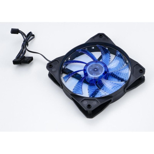 Вентилятор для корпуса Digma DFAN-LED-BLUE RGB 120х120x25 черный 3-pin 4-pin (Molex) 23дБ Ret [DFAN-LED-BLUE]