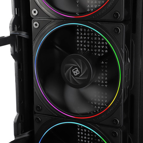Кулер для корпуса/ Case Cooler Thermalright TL-S12R Reverse (120x120x25mm, 4-pin PWM, ARGB, 47.6CFM, 23.2dBA, 1500RPM, Black)