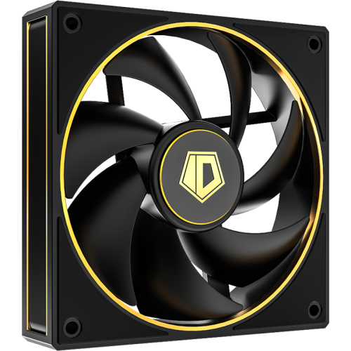 Кулер для корпуса/ Case Cooler ID-COOLING AF-127-GDL (120x120x27mm, 4-pin PWM, 78CFM, 29.9dBA, 2000RPM, Black)