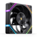 Кулер для корпуса/ Case Cooler JONSBO HF2-120BR Reverse (120x120x25mm, 4-pin PWM, ARGB, 63.3CFM, 29.5dBA, 2200RPM, Black)