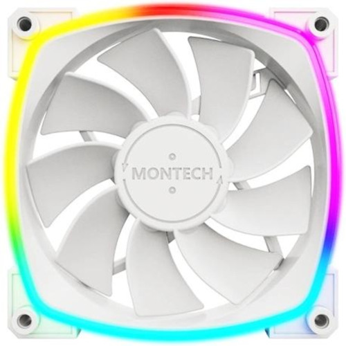 Вентилятор для корпуса Montech RX120 Reverse ARGB 120х120x25 белый 4-pin 27дБ (RX120 PWM WHITE) Ret [RX120 PWM WHITE]