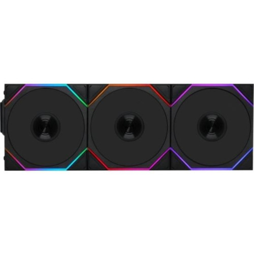 Вентилятор для корпуса Lian-Li Uni Fan TL Wireless 120 ARGB 120х120x28 черный 7-pin 33дБ (упак.:3шт) (G99.12TL1W3B.R0) Ret