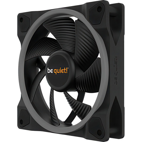 Кулер для корпуса/ Case Cooler be quiet! LIGHT WINGS 120mm PWM (120x120x25mm, 4-pin PWM, ARGB, 41.5CFM, 20.6dBA, 1700RPM, Black)