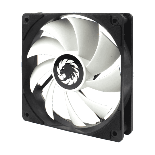 Кулер для корпуса ПК/ Gamemax GMX-WFBK-WT, 12CM black fan, white blade, 3pin+4Pin connector Кулер для корпуса ПК/ Gamemax GMX-WFBK-WT, 12CM black fan, white blade, 3pin+4Pin connector