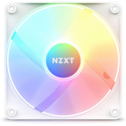 Кулер для корпуса ПК/ Case Cooler NZXT F120 RGB Core (120x120x25mm, 4-pin PWM, RGB, 78.86CFM, 33.88dBA, 1800RPM, White)