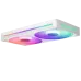 Кулер для корпуса ПК/ Case Cooler NZXT F240 RGB Core (120x120x25mm, 4-pin PWM, RGB, 75.12CFM, 30dBA, 2400RPM, White, Single-Frame RGB Fan Unit)