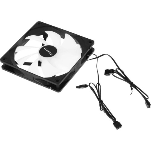 Вентилятор для корпуса Accord ACC-C14 ARGB 140х140x25 черный 3-pin 26дБ (ACC-C14 ARGB BLACK) brown box