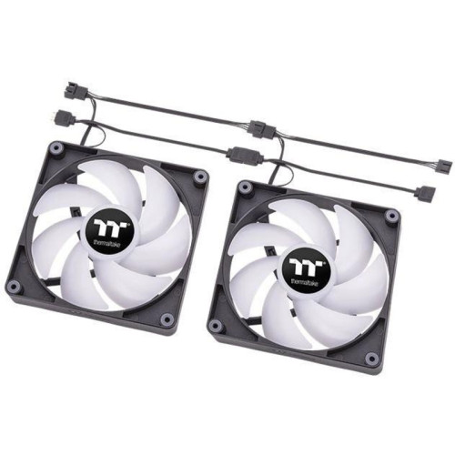 Вентилятор для корпуса Thermaltake CT120 Sync ARGB 120х120x25 черный 4-pin 25.8дБ (упак.:2шт) (CL-F149-PL12SW-A) Ret [CL-F149-PL12SW-A]