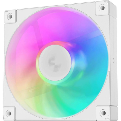 Вентилятор для корпуса Deepcool FD12 ARGB 120х120x25 белый 4-pin 26.9дБ (R-FD12-WHAPN1-G) Ret [R-FD12-WHAPN1-G]