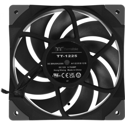Вентилятор для корпуса Thermaltake Toughfan 12 120х120x25 черный 4-pin 22.3дБ (CL-F117-PL12BL-A) Ret [CL-F117-PL12BL-A]