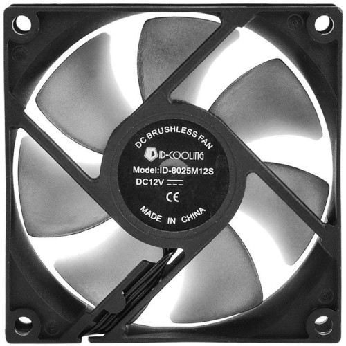 Вентилятор для корпуса ID-Cooling NO-8025-SD 80х80x25 черный 3-pin 21дБ Ret [NO-8025-SD]