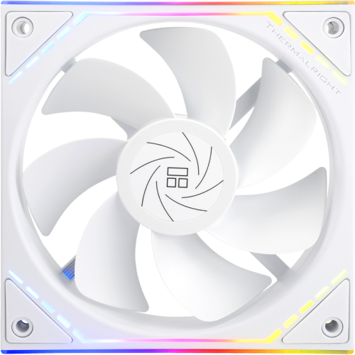 Кулер для корпуса/ Case Cooler Thermalright TL-M12RW Reverse (124x120x25mm, 4-pin PWM, ARGB, 42.6CFM, 23.2dBA, 1500RPM, White)