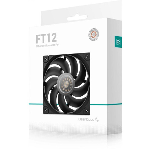 Вентилятор для корпуса Deepcool FT12 120х120x25 черный 4-pin 32дБ (R-FT12-BKWPN1-G) Ret [R-FT12-BKWPN1-G]