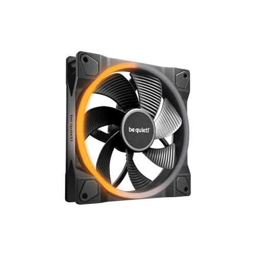 Кулер для корпуса/ Case Cooler be quiet! LIGHT WINGS 140mm PWM Reverse (140x140x25mm, 4-pin PWM, ARGB, 51.4CFM, 25.5dBA, 1300RPM, Black)