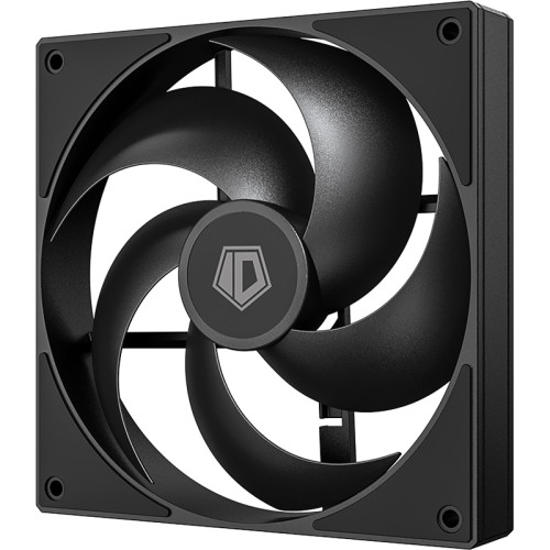 Кулер для корпуса/ Case Cooler ID-COOLING AS-140-K (140x140x25mm, 4-pin PWM, 72.2CFM, 24.9dBA, 1800RPM, Black)