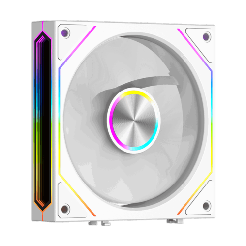 Кулер для корпуса/ Case Cooler PCCooler F3 X120R ARGB WH Reverse (120x120x25mm, 4-pin PWM, ARGB, 54CFM, 28.4dBA, 1800RPM, White)