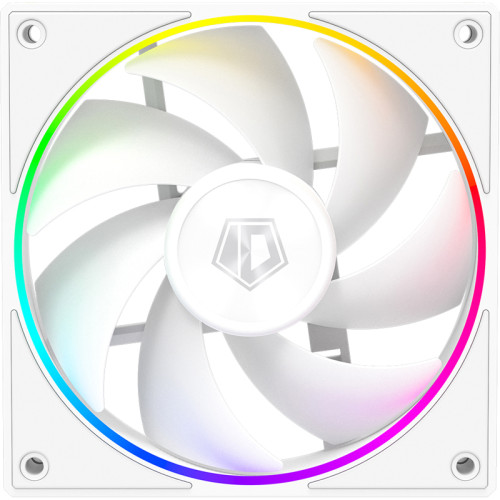 Кулер для корпуса/ Case Cooler ID-COOLING AF-127-ARGB-W (120x120x27mm, 4-pin PWM, ARGB, 78CFM, 29.9dBA, 2000RPM, White)