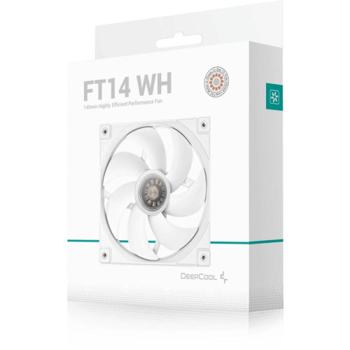 Вентилятор для корпуса Deepcool FT14 140х140x25 белый 4-pin 25.1дБ (R-FT14-WHWPN1-G) Ret [R-FT14-WHWPN1-G]