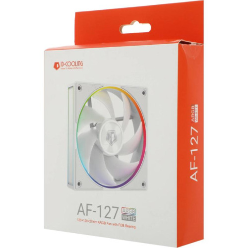 Вентилятор для корпуса ID-Cooling AF-127 ARGB 120х120x27 белый 4-pin 30дБ (AF-127-ARGB-W) Ret [AF-127-ARGB-W]