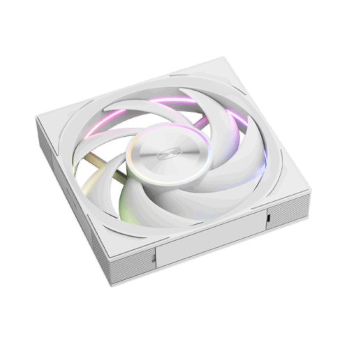 Кулер для корпуса/ Case Cooler PCCooler F7 X120 ARGB WH (120x120x28mm, 4-pin PWM, ARGB, 83CFM, 33.1dBA, 3000RPM, White)