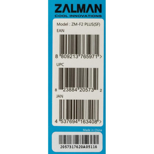 Вентилятор для корпуса Zalman ZM-F2 Plus (SF) 90х90x25 черный 3-pin 23дБ Ret [ZM-F2 PLUS (SF)]