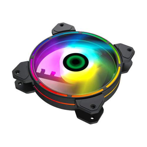 Кулер для корпуса ПК/ Gamemax FN-12Rainbow-D, 12CM ARGB Rainbow Fan, Dual rings+centre ARGB LEDs, 3pin+4Pin connector Кулер для корпуса ПК/ Gamemax FN-12Rainbow-D, 12CM ARGB Rainbow Fan, Dual rings+centre ARGB LEDs, 3pin+4Pin connector