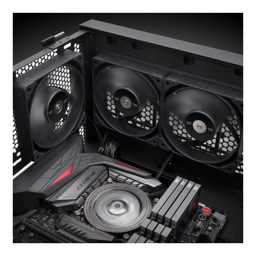 Вентилятор для корпуса Thermaltake TOUGHFAN 12 Pro 120х120x25 черный 4-pin 22.6дБ (CL-F139-PL12BL-A) Ret [CL-F139-PL12BL-A]