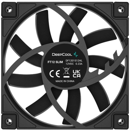 Вентилятор для корпуса Deepcool FT12 Slim 120х120x15 черный 4-pin 25.6дБ (R-FT12SLIM-BKWPN1-G) Ret Вентилятор для корпуса Deepcool FT12 Slim 120х120x15 черный 4-pin 25.6дБ (R-FT12SLIM-BKWPN1-G) Ret