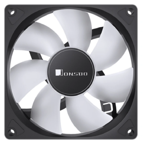 Кулер для корпуса/ Case Cooler JONSBO SL-120C (120x120x25mm, 4-pin PWM, FRGB, 59.48CFM, 32.0dBA, 1500RPM, Black)