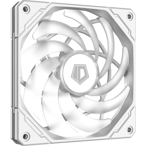 Кулер для корпуса/ Case Cooler ID-COOLING NO-12015-XT ARGB SNOW (120x120x15mm, 4-pin PWM, ARGB, 54.6CFM, 31.2dBA, 2000RPM, White)